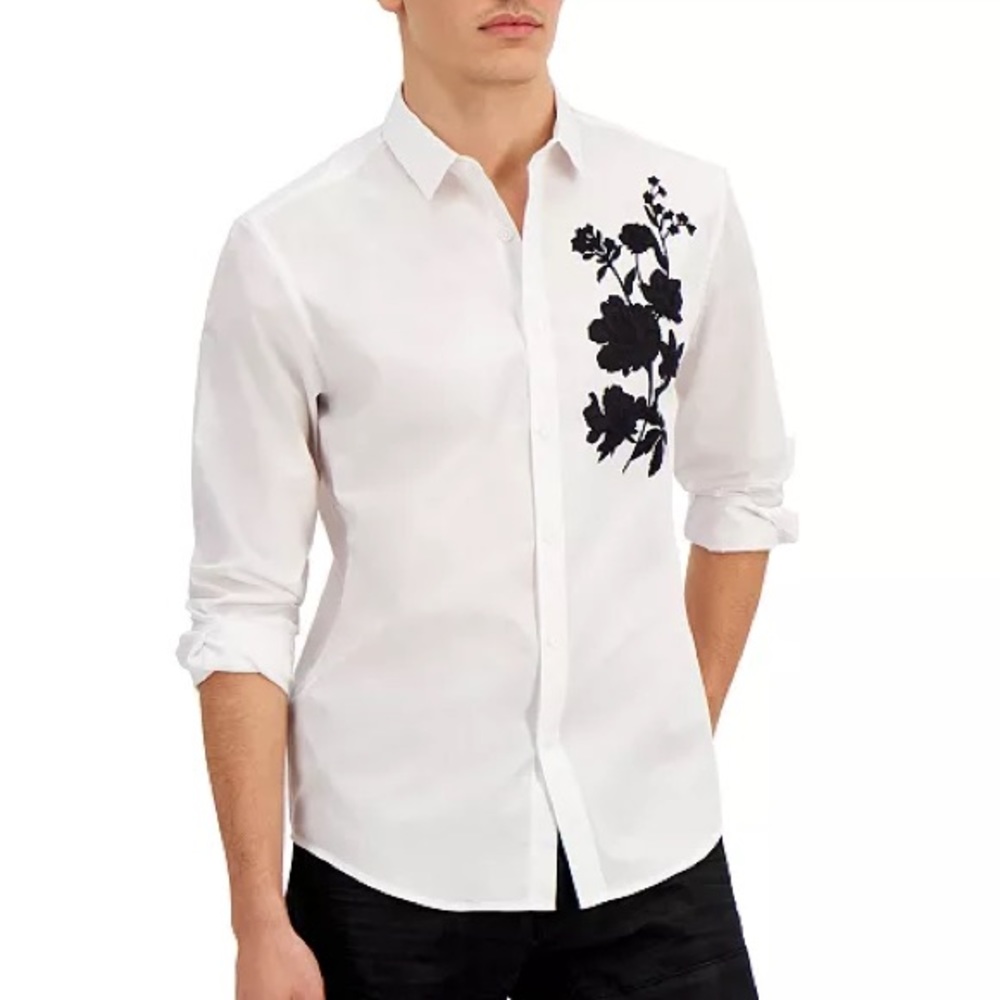 INC INTERNATIONAL CONCEPTS Men's Long-Sleeve Gaston Shirt, Created for Macy's